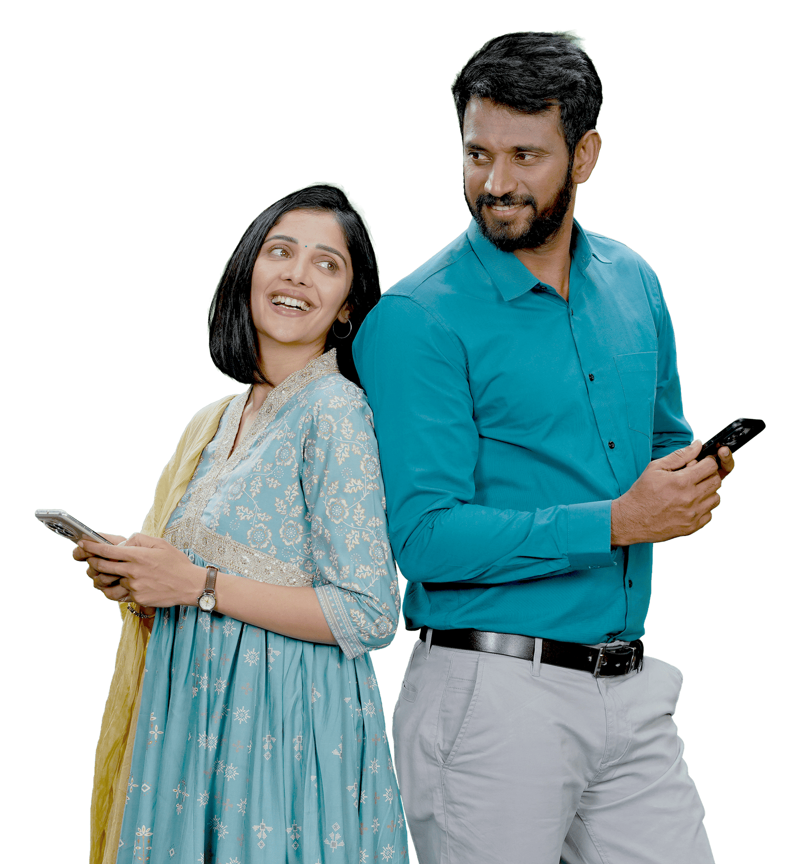 Happy family using MSR Crest Capital mobile app